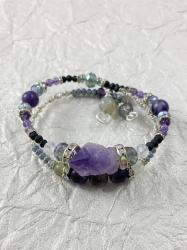 Amethyst wrap bracelet by Vicki Davis