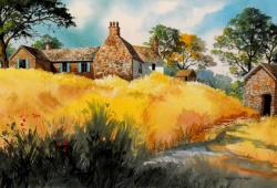 English Farm House II by Bob%20Cook