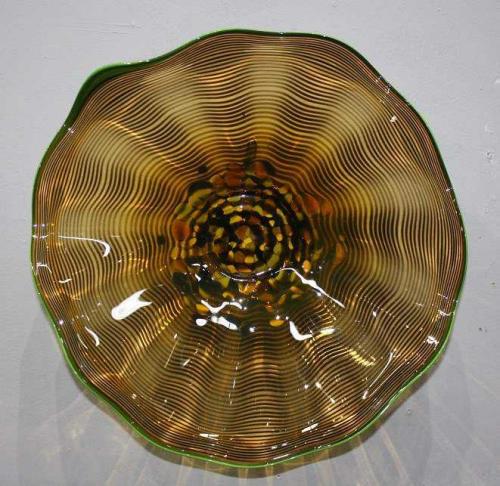 Gold and Brown With Green Rim Spinner by Ron and Chris Marrs