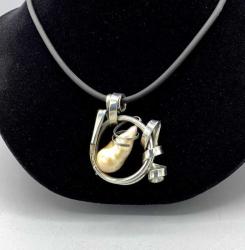 Baroque Pearl Pendant Necklace by Fred Tate