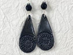 Black Earrings by Vicki Davis