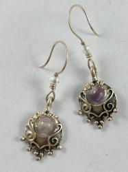 Amethyst & Silver Earrings by Vicki Davis