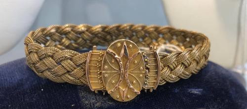14K Gold Etruscan Era Revival bracelet  2086 AAJJ by Mary Saltarelli