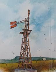 West Texas Windmill by Barry Selman