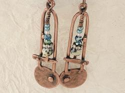 Copper Industrial Chic Earrings by Vicki Davis
