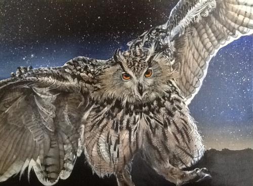 Eagle Owl by Jo%20LeMay%20Rutledge