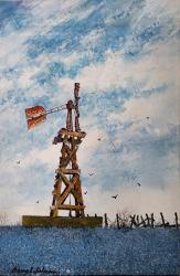 Wood Windmill by Barry L. Selman