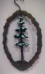 Evergreen with Snow Ornament #5 by Jack Wolfsen
