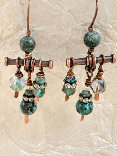 Turquoise earrings by Vicki Davis