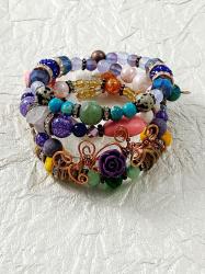 Colorful wrap bracelet by Vicki Davis